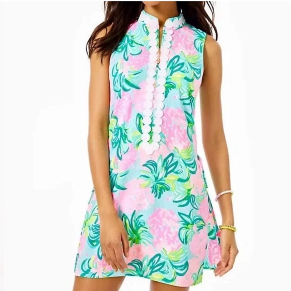 Lilly Pulitzer Pink and Blue Floral Dress